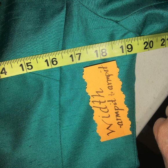 Collin Creek 2 PC Pant Suit Emerald Green Size 8 - Picture 8 of 16